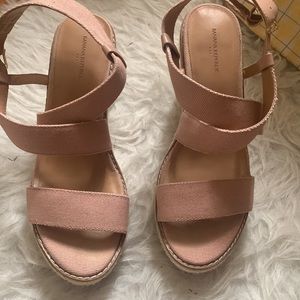 Banana republic shoes blush pink